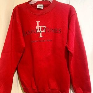 Vintage Looney Tunes Sweatshirt With Illustration on Back